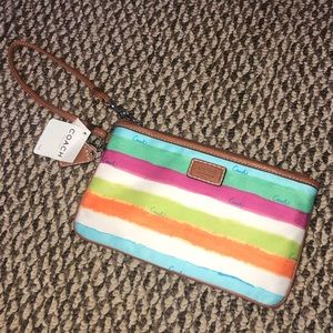 NWT Coach Hampton Watercolor Wristlet